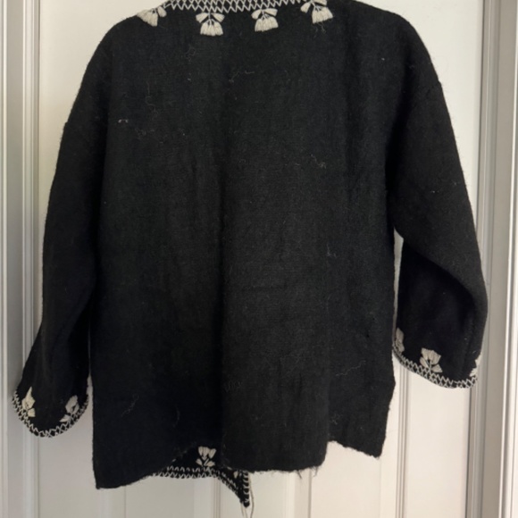 Thevintagejesus embroidered wool jacket sweater - Picture 3 of 11
